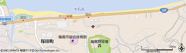 石川県輪島市稲舟町（歌波）周辺の地図