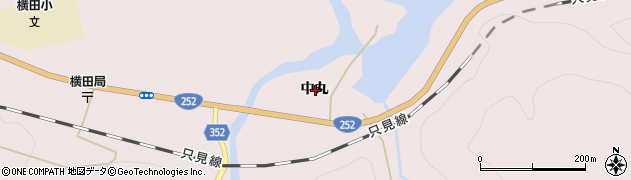 福島県大沼郡金山町横田中丸周辺の地図
