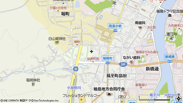 〒928-0068 石川県輪島市平成町の地図