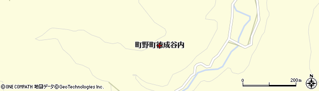 石川県輪島市町野町（徳成谷内）周辺の地図