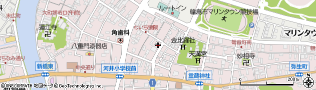 中濱与吉屋周辺の地図