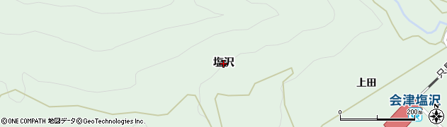 福島県只見町（南会津郡）塩沢周辺の地図