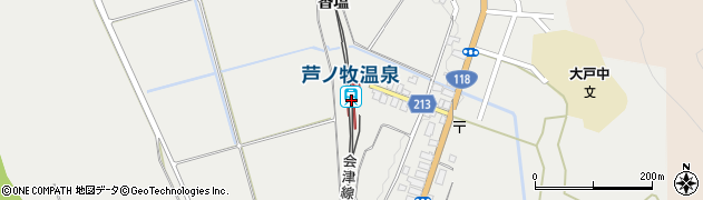 芦ノ牧温泉駅周辺の地図
