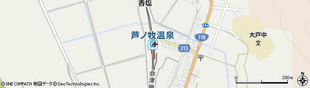 福島県会津若松市大戸町大字上三寄（香塩乙）周辺の地図