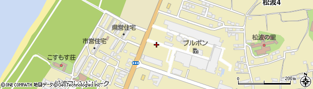 新潟県柏崎市松波周辺の地図