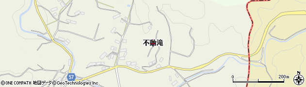 福島県三春町（田村郡）樋渡（不動滝）周辺の地図