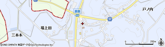 福島県田村郡三春町斎藤斎藤1周辺の地図