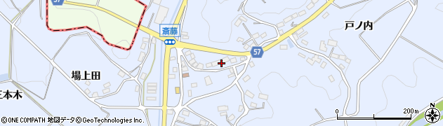 福島県田村郡三春町斎藤斎藤周辺の地図