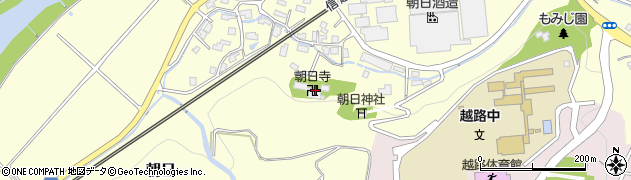 朝日寺周辺の地図
