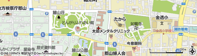 福島県　県中地方振興局県税部課税第一課長周辺の地図