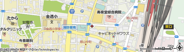 秋田銀行郡山支店周辺の地図