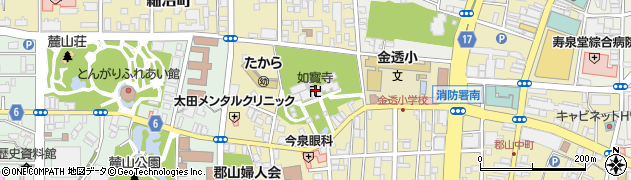 如宝寺周辺の地図