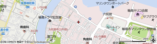 坂本漆器店朝市店周辺の地図