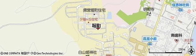 石川県輪島市堀町周辺の地図