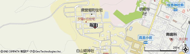 石川県輪島市堀町周辺の地図