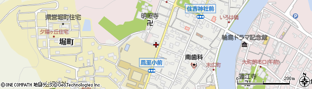 石川県輪島市鳳至町（堂金田）周辺の地図