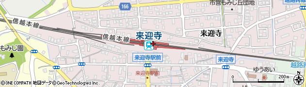 来迎寺駅周辺の地図