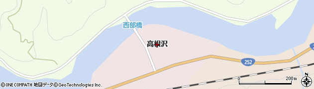 福島県金山町（大沼郡）横田（高根沢）周辺の地図