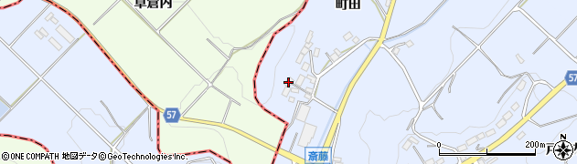 福島県田村郡三春町斎藤町田207周辺の地図