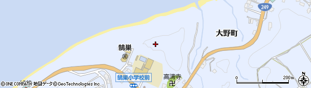 石川県輪島市大野町（菰沢）周辺の地図