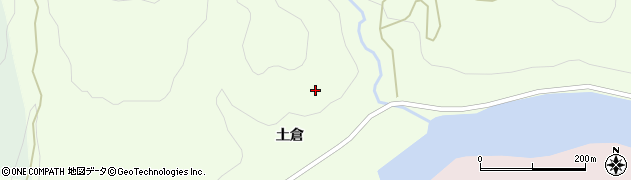 福島県金山町（大沼郡）滝沢（土倉）周辺の地図