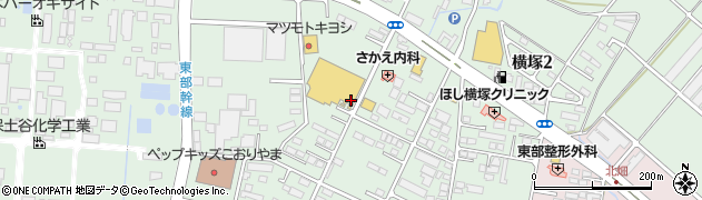 福島県郡山市横塚周辺の地図
