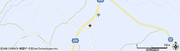 新潟県長岡市西中野俣297周辺の地図
