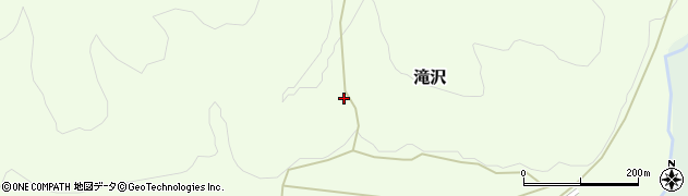 福島県金山町（大沼郡）滝沢（上ノ山）周辺の地図