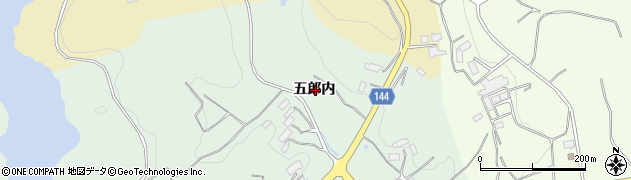 福島県田村郡三春町狐田五郎内周辺の地図