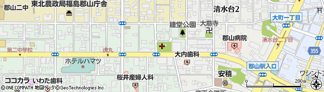 芳山公園周辺の地図