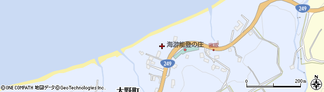 石川県輪島市大野町鶴ケ池周辺の地図