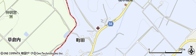 福島県田村郡三春町斎藤町田78周辺の地図