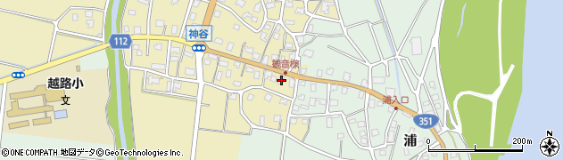 新潟県長岡市神谷1382周辺の地図