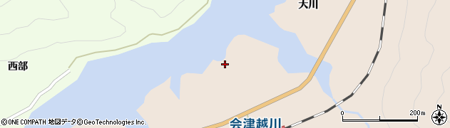 福島県金山町（大沼郡）越川（二十苅）周辺の地図