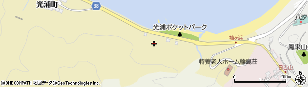輪島浦上線周辺の地図