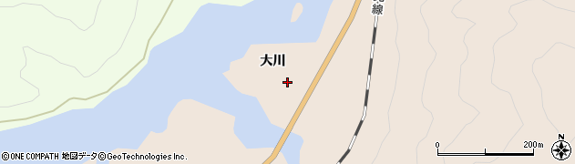福島県金山町（大沼郡）越川（稲場）周辺の地図