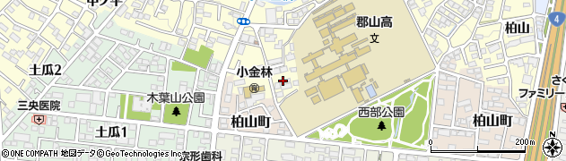福島県郡山市大槻町（上篠林）周辺の地図