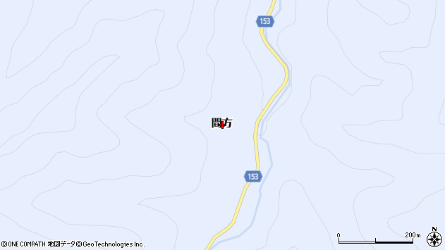 〒969-7519 福島県大沼郡三島町間方の地図