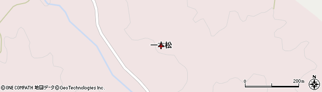 福島県田村市常葉町早稲川（一本松）周辺の地図