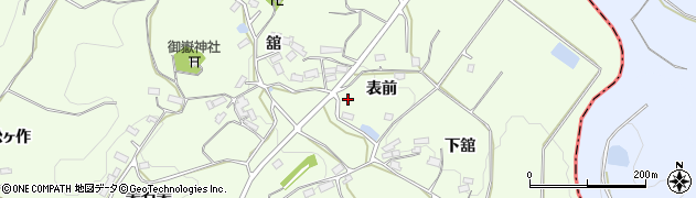 福島県郡山市白岩町（表前）周辺の地図