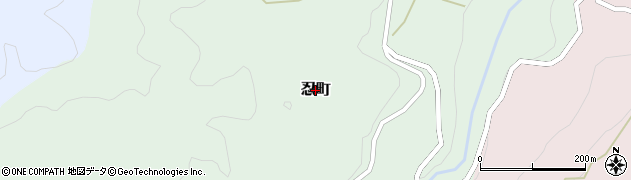 石川県輪島市忍町周辺の地図