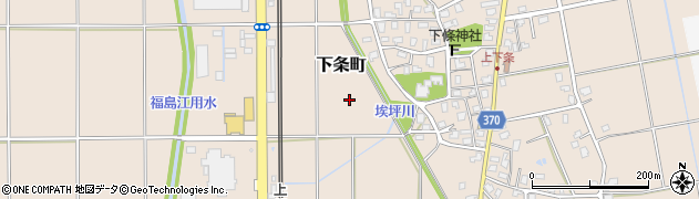 新潟県長岡市下条町周辺の地図