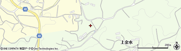 福島県三春町（田村郡）蛇石（金水）周辺の地図