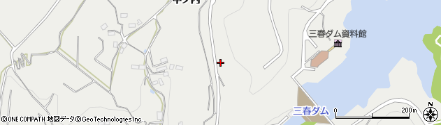 福島県田村郡三春町西方中ノ内周辺の地図