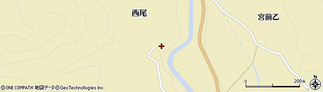 福島県会津美里町（大沼郡）西尾（下舘甲）周辺の地図