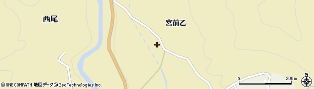 福島県会津美里町（大沼郡）西尾（家下乙）周辺の地図