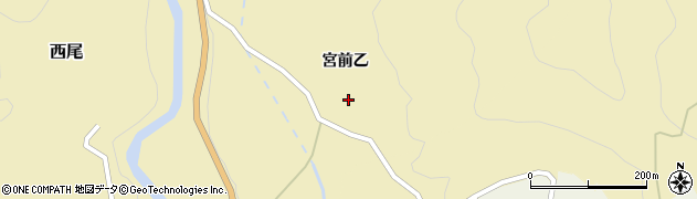 福島県会津美里町（大沼郡）西尾（宮前乙）周辺の地図