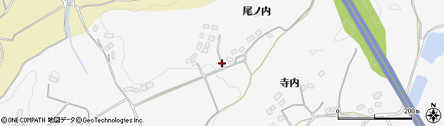 福島県田村市船引町遠山沢（尾ノ内）周辺の地図