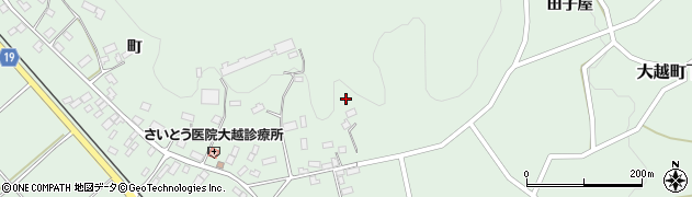 福島県田村市大越町下大越高屋敷周辺の地図