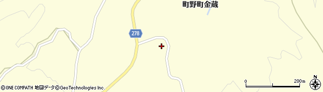 石川県輪島市町野町（金蔵ヰ）周辺の地図